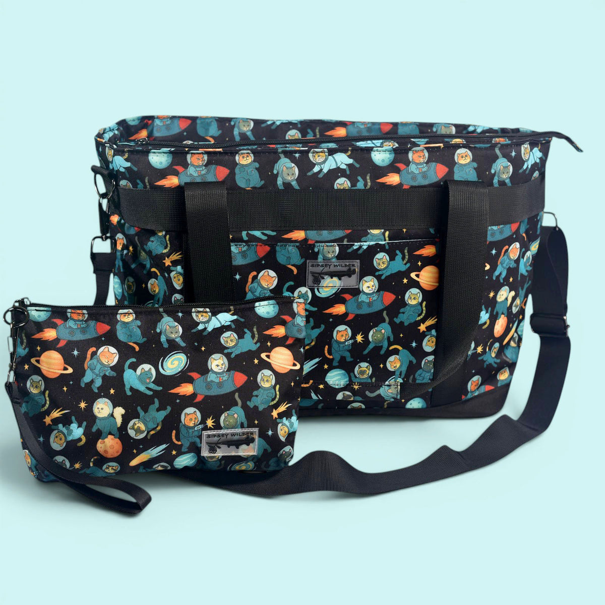 Space Kitties Large Venture Tote 2.0 – Sipsey Wilder