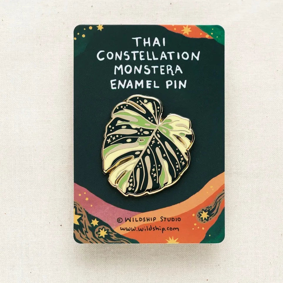 Monstera Constellations Enamel Pin Sipsey Wilder 