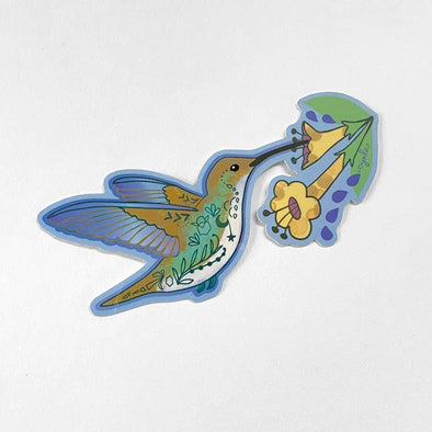 Blue Hummingbird Sticker