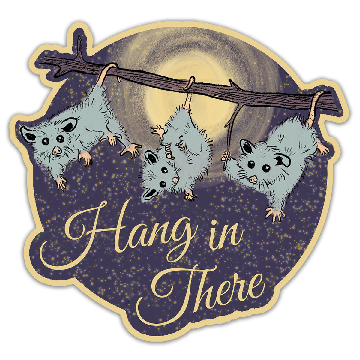 Hang In There Vinyl Sticker
