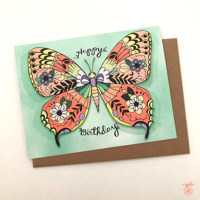Butterfly Happy Birthday Card
