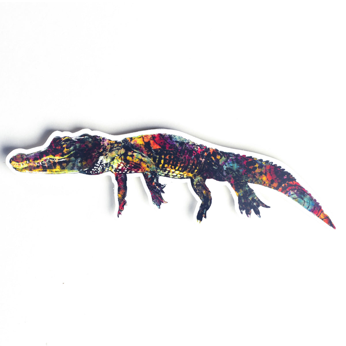 Tie-Dye Alligator Vinyl Sticker – Sipsey Wilder