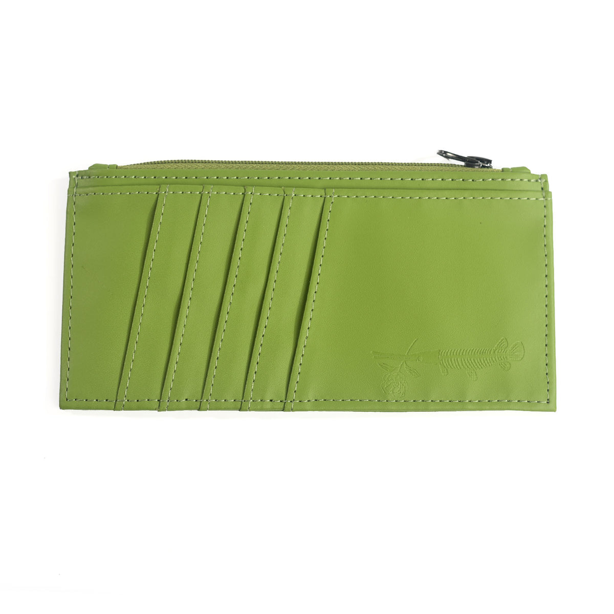 Women's Leather Wallet Olive Green