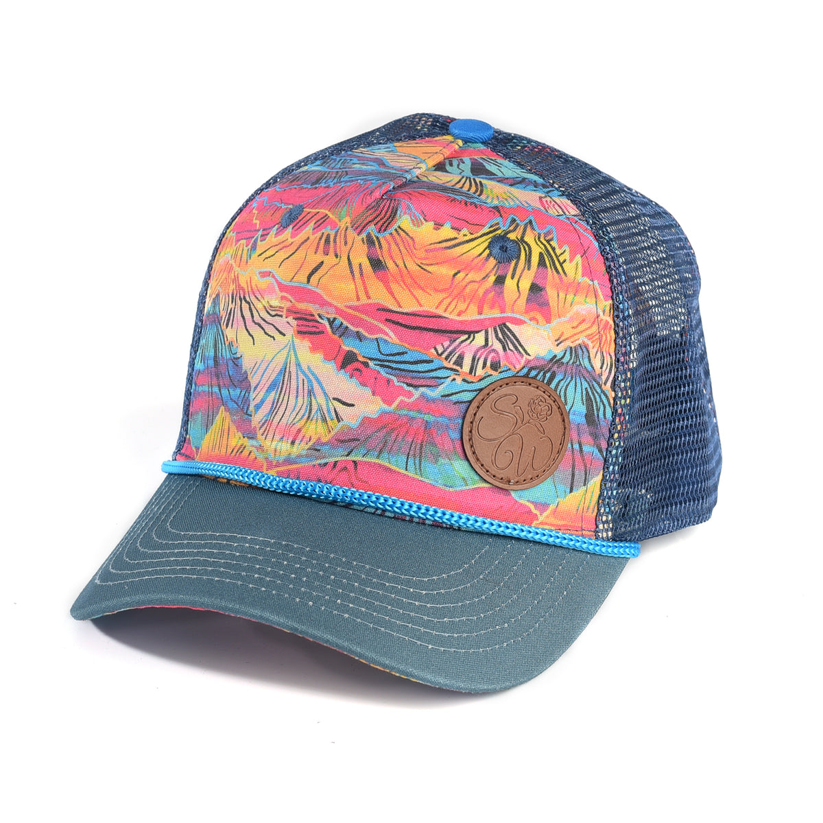 Sage Patch Trucker Hat – Rainbow – Little Fort Fly and Tackle