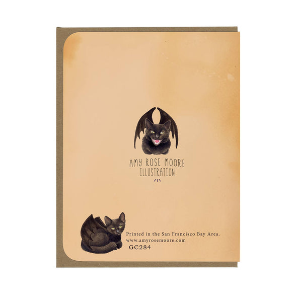 Bat Cats All Over the Place Greeting Card