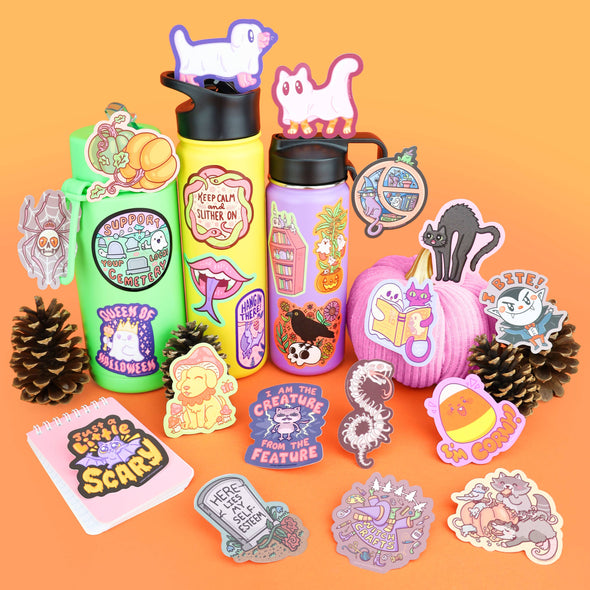 Trash Animal Pumpkin Feast Vinyl Sticker