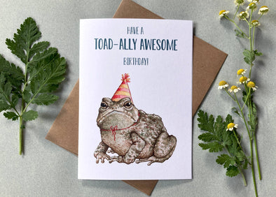 Have A Toad-ally Awesome Birthday Card