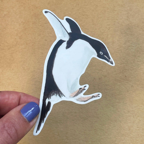 Dancing Penguin Vinyl Sticker