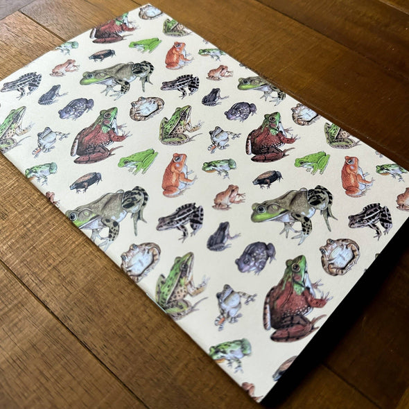Frogs and Toads Handmade 5" x 8" Journal (Dot Grid)