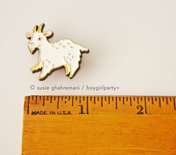 Cute Mountain Goat Enamel Pin