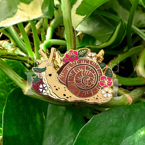 Garden Snail Enamel Pin