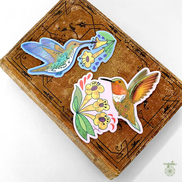 Blue Hummingbird Sticker