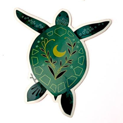 Peace Sea Turtle Sticker