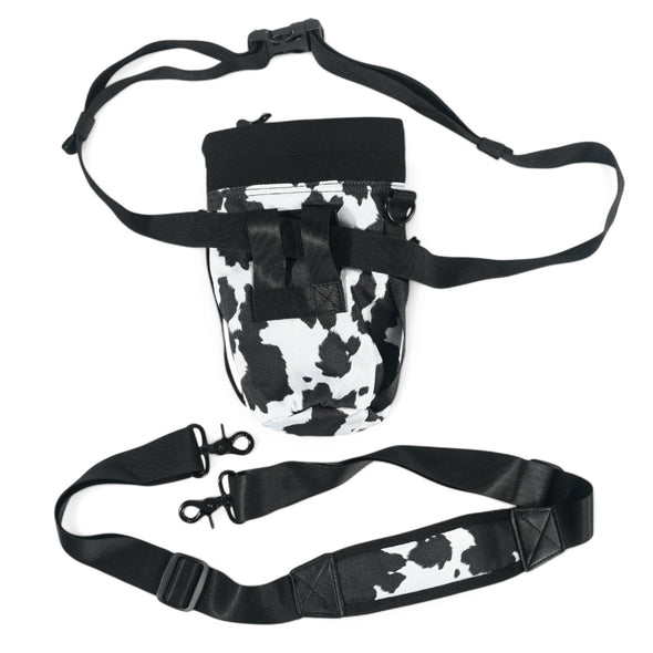 Cow Print Water Bottle Carrier