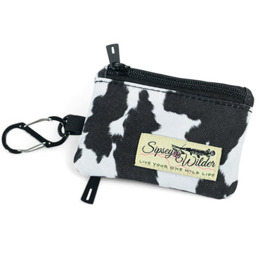 Cow Print Clip Wallet