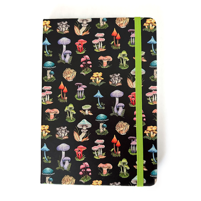 Rainbow Mushrooms A5 Hardcover Journal