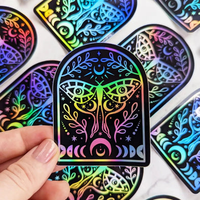 Holographic Luna Moth Sticker – Sipsey Wilder