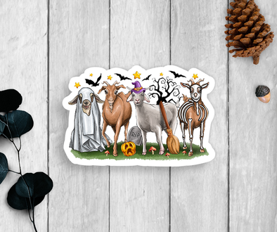 Spooky Goats Vinyl Sticker