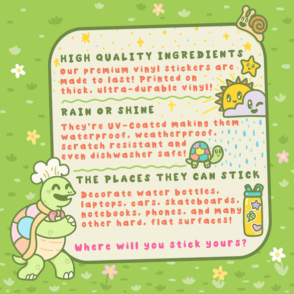 Botanical Toad Planter Sticker