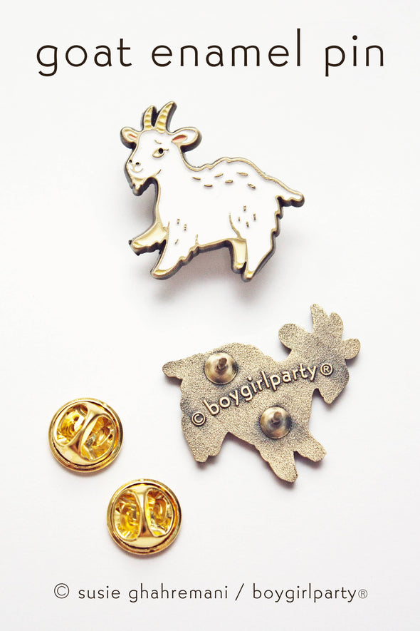 Cute Mountain Goat Enamel Pin