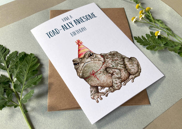 Have A Toad-ally Awesome Birthday Card