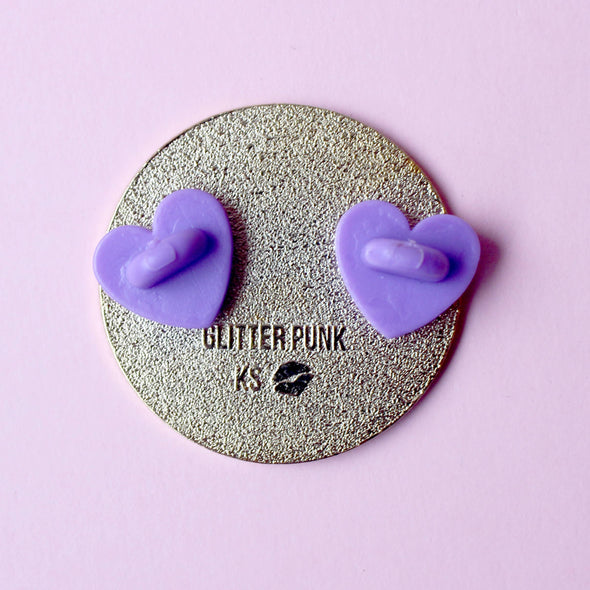 Cosmic Cat Art Nouveau Enamel Pin