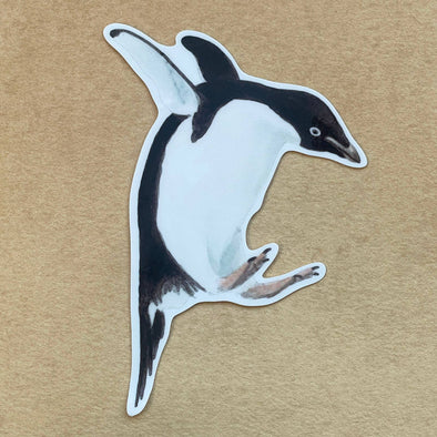 Dancing Penguin Vinyl Sticker