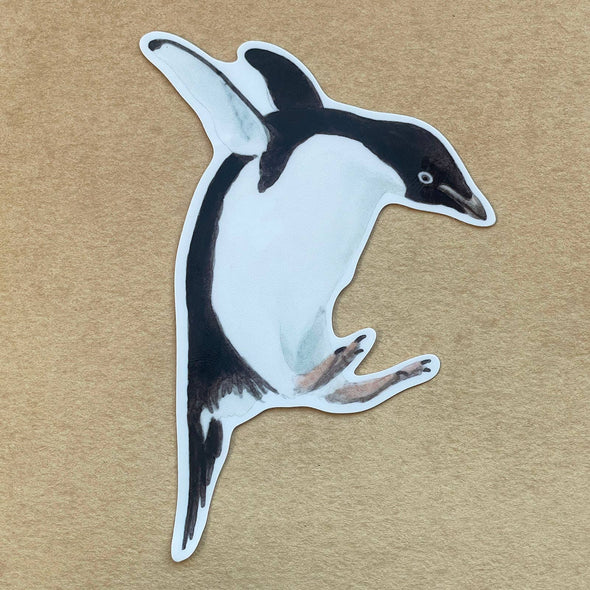 Dancing Penguin Vinyl Sticker