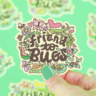 Friend To Bugs Vinyl Sticker