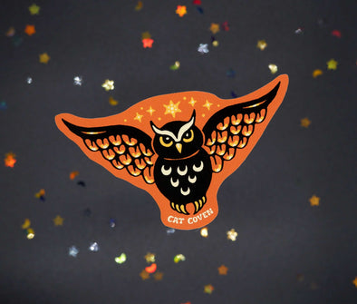 Owl Corner Sticker