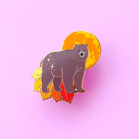 Harvest Moon Bear Enamel Pin