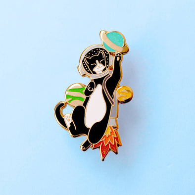 Astronaut Cat Enamel Pin