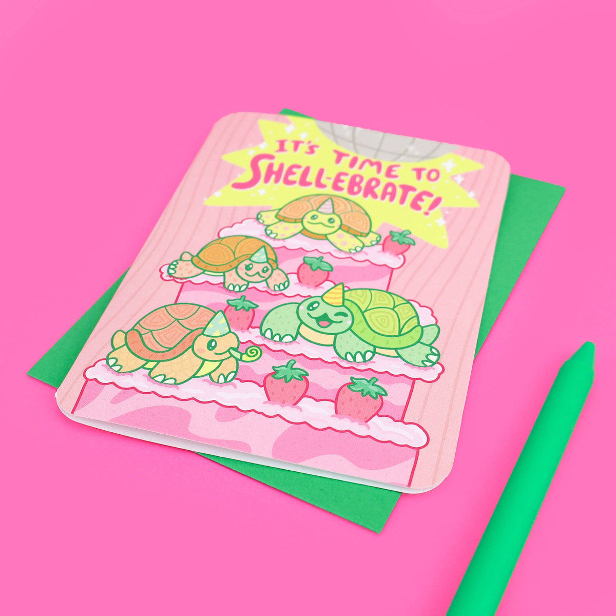 It’s Time To Shell-Ebrate Turtle Congrats Card – Sipsey Wilder