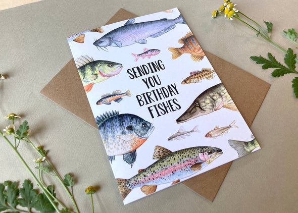 Sending You Birthday Fishes Card