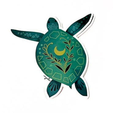 Peace Sea Turtle Sticker