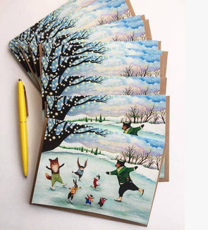 "A Wondrous Whirl" Boxed Holiday Cards Set of 6