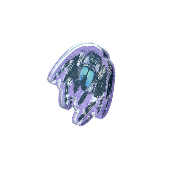 Acrylic Jumping Spider Pin