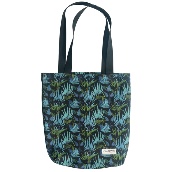 Follow the Ferns Canvas Shopping Tote