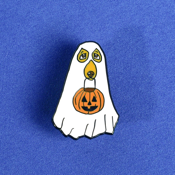 Ghost Pupper Enamel Pin