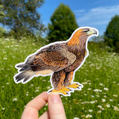 Golden Eagle Large Weatherproof Vinyl Sticker