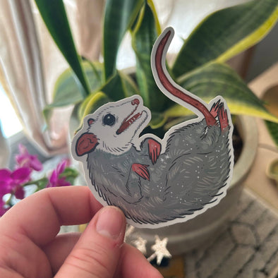 Metallic Opossum Sticker