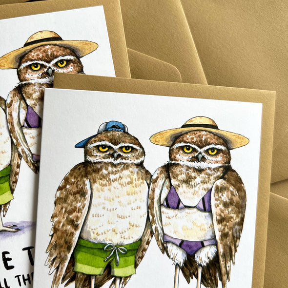 Love That We Hate All The Same Things Owls Love Card