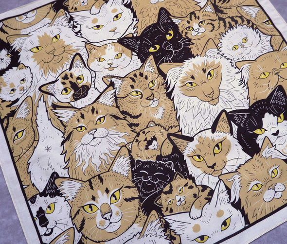 Clutter of Cats Cotton Bandana