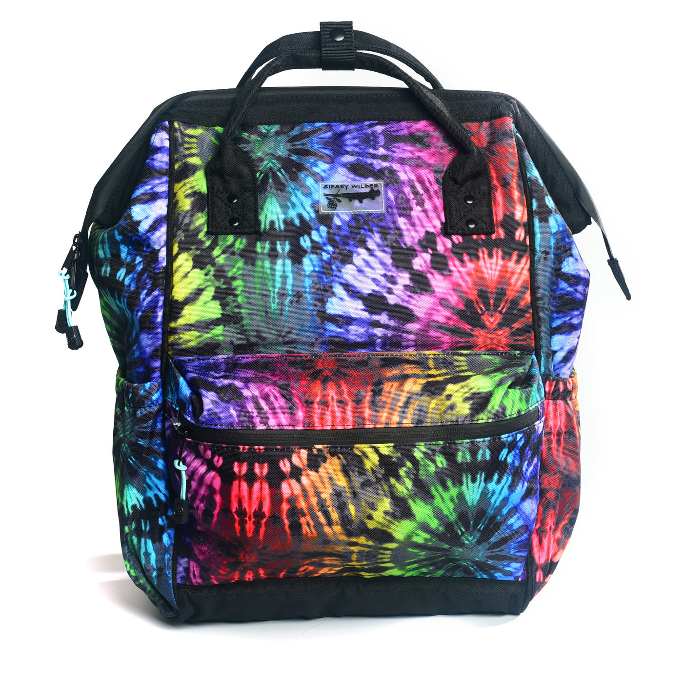 backpack laptop sleeve colorful Rainbow Tie-Dye Laptop Backpack – Sipsey Wilder