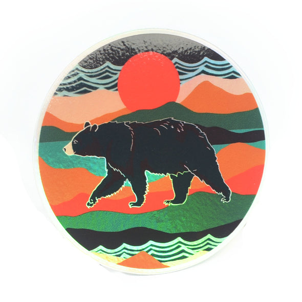 Holographic Bear Country Sticker