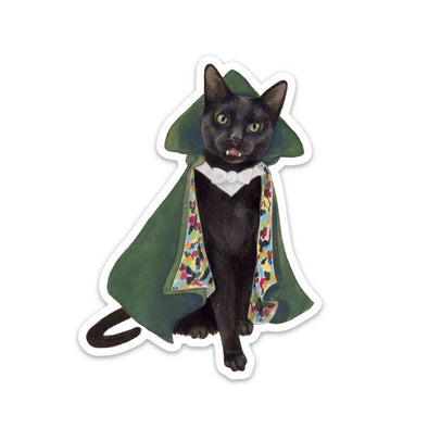 Vampire Kitty Vinyl Sticker