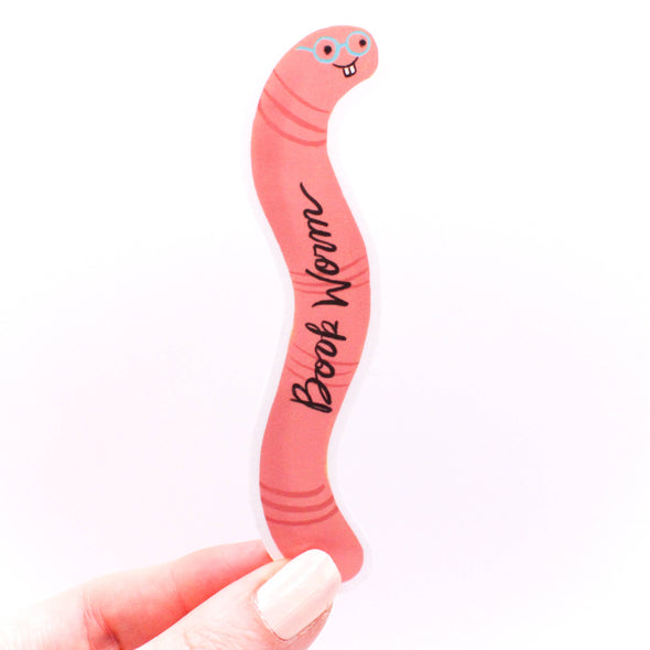 Bookworm Vinyl Sticker