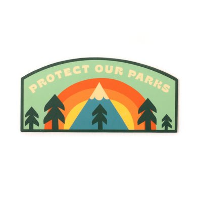 Protect our Parks Rainbow Forest Vinyl Sticker