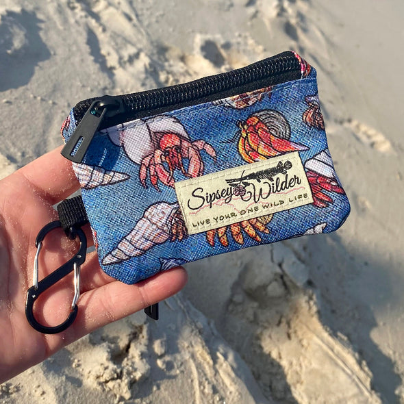 Hermit Crabs Clip Wallet