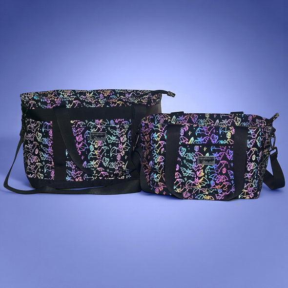 Crystal Cave Bats Medium Venture Tote (Reflective Holographic!)